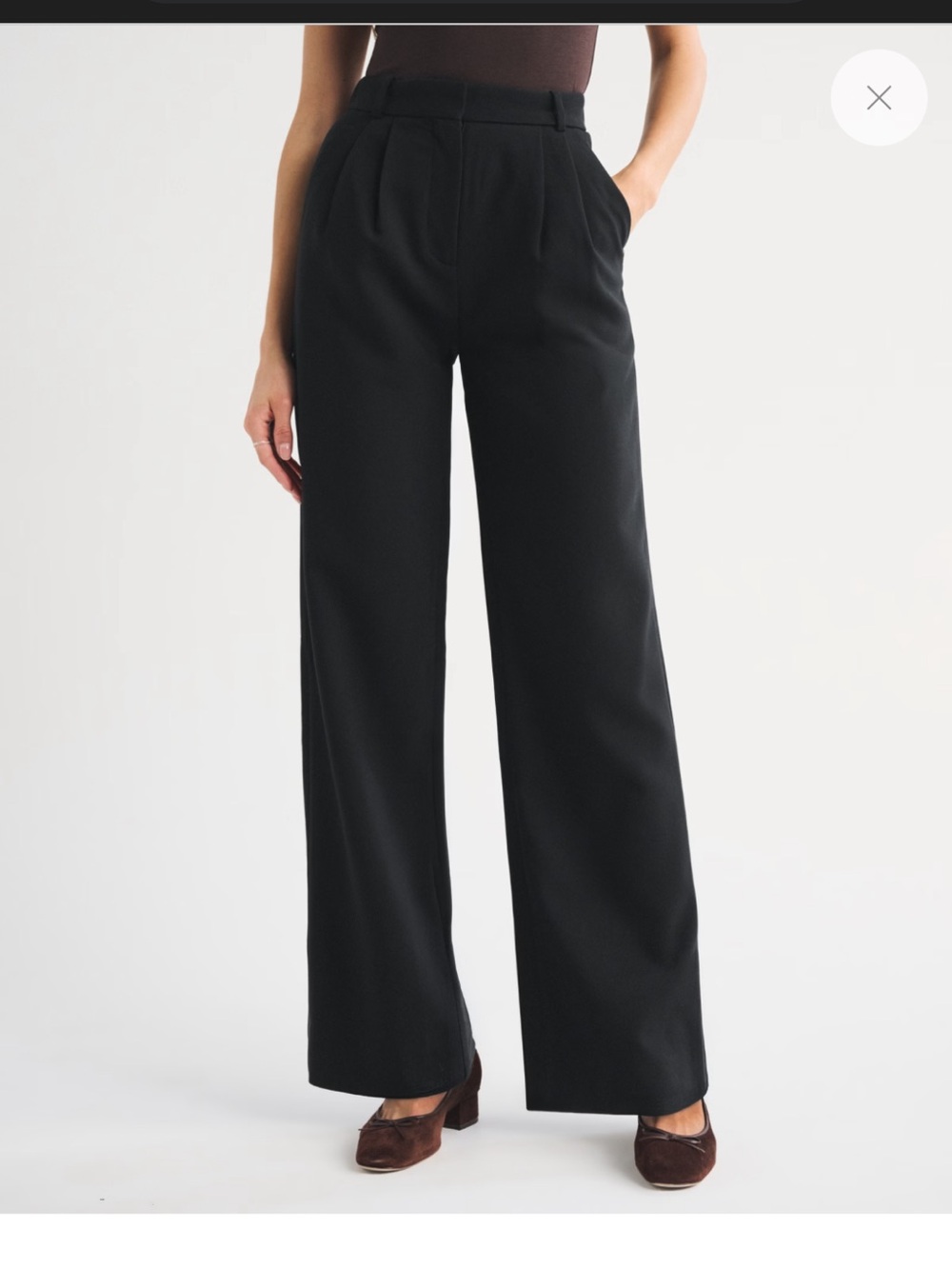 Abercrombie & Fitch Sloane Tailored Wide Leg Pant